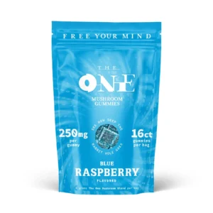 16-Count Microdose Blue Raspberry-Flavored Gummies